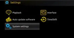 System Settings