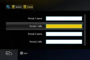 Enter portal name and URL